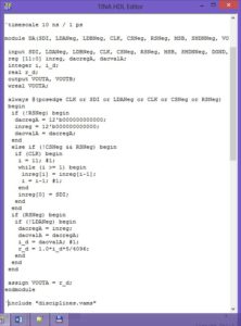 Verilog A and AMS Simulation, Verilog AMS code