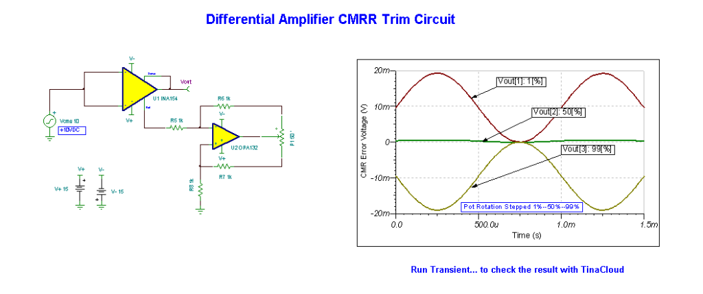 Differential Amplifier CMRR Trim Circuit For BLOG2 - The Circuit Design ...