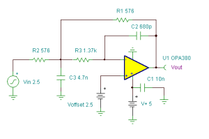 Low-Pass Filter With Very Low DC Offset