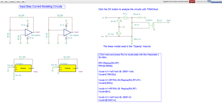 Practical Op-amps- TINA And TINACloud Resources